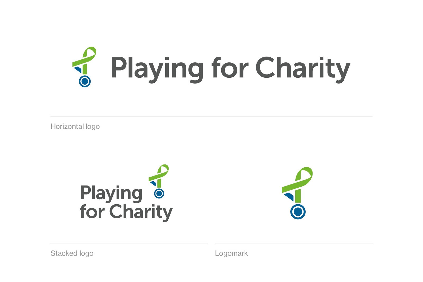 Playing for Charity logo design